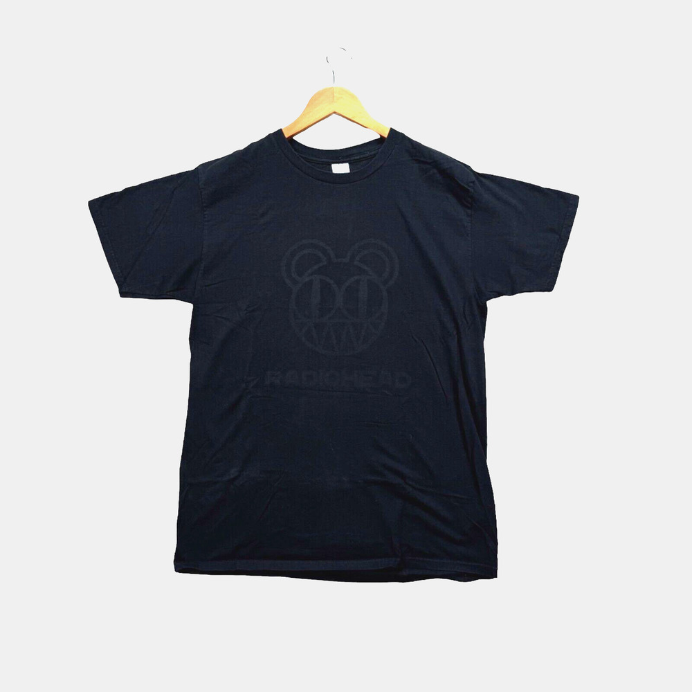 Radiohead Modified Litigation Bear BLACKOUT T Shirt W.A.S.T.E Men's RARE L